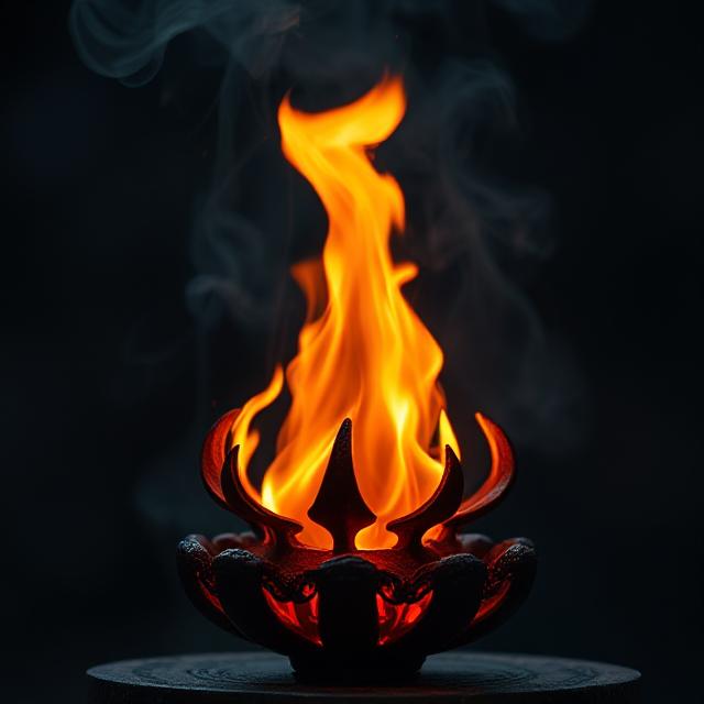 Eternal flame monument guarded continuously